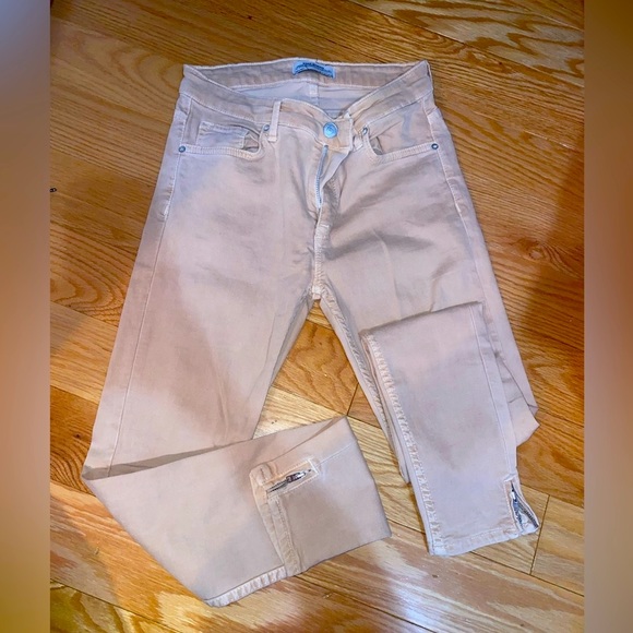 Zara Women’s Jean Jegging Pant in light pink / dusty rose - Picture 2 of 6